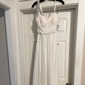 David’s bridal ivory long dress